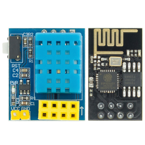 ESP8266 ESP-01 ESP-01S DHT11 Módulo de Sensor de temperatura y humedad esp8266 Wifi NodeMCU casa inteligente IOT DIY Kit (sin ESP01) ► Foto 1/6