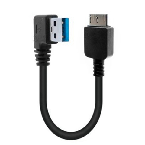 Cable USB 3,0 con ángulo de 90 grados, Cable de datos de tipo A macho A Micro B, para disco duro externo ► Foto 1/6