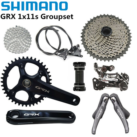 SHIMANO-Juego de bielas GRX RX810 para bicicleta, conjunto de bielas de 170mm, 40 42T, Cassette de desviador, freno de disco de bicicleta mecánico de carretera, 1x11S ► Foto 1/6