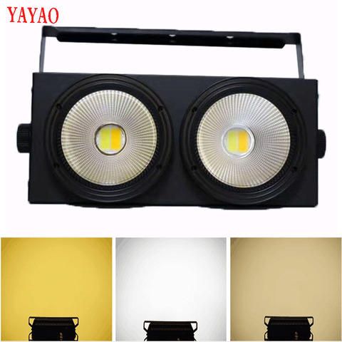 Luces LED de escenario YaYao Cob 2 Eyes, 200W, envío rápido, Color a juego, fiesta, Control por voz, disco KTV, navidad ► Foto 1/6