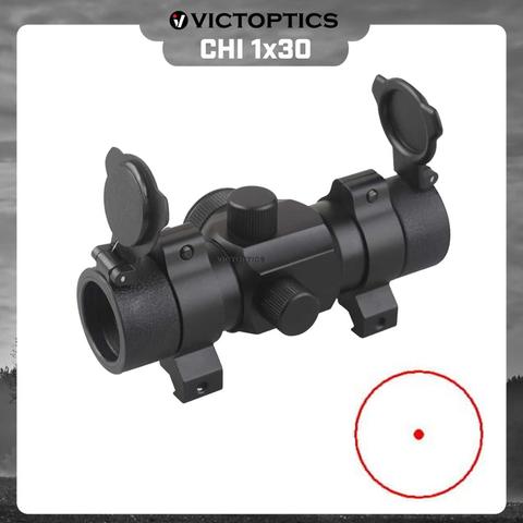 VictOptics mejor 1x30 caza tiro punto rojo alcance colimador vista Riflescope reflejo óptica se adapta a 223 de 5,56mm Firarms y Airsoft ► Foto 1/6