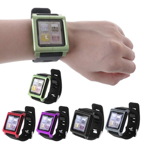 Correa de reloj inteligente de aluminio para Apple, funda protectora para iPod Nano 6 6 ► Foto 1/6