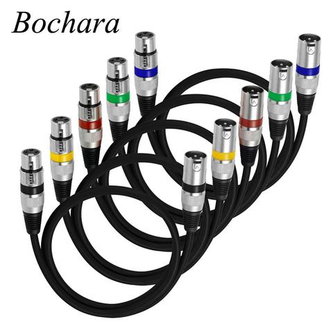 Bochara 3Pin XLR macho a hembra Cable de M/F jack Cable de Audio para micrófono mezclador 1m 1,8 m 3m 4,5 m y 5m, 6m 7,6 m 10m 15m 20m ► Foto 1/6