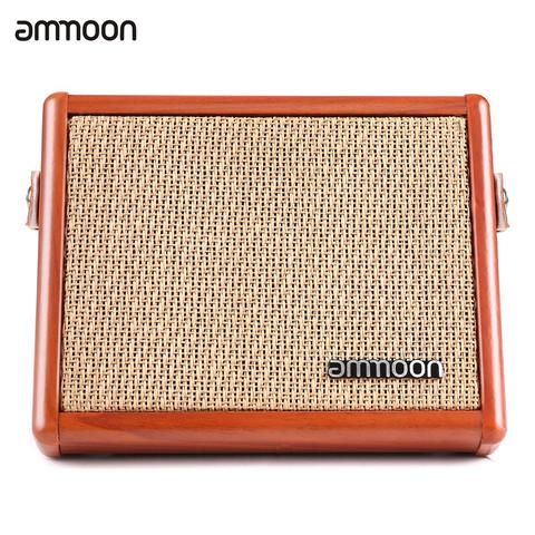 Ammoon-Amplificador de guitarra acústica AC-15, altavoz Amp BT de 15W con entrada de micrófono, admite Control de volumen, efecto de reverberación con batería integrada ► Foto 1/6