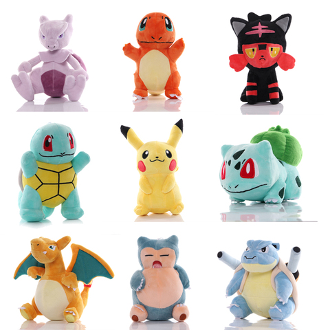 42 estilo Charmander Squirtle Bulbasaur de felpa juguetes Eevee Pokemon Jigglypuff muñeca de peluche regalos de Navidad para niños ► Foto 1/6