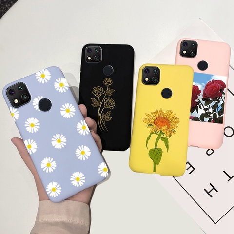 Funda de silicona para Xiaomi Redmi 9C NFC, funda pintada de girasol,  suave, para Redmi note 9, Redmi9C, 9A, 9 C - Historial de precios y  revisión