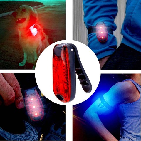 Luz Led flash de advertencia para correr de día, luces estroboscópicas de seguridad para bicicleta, para niños, mujeres y perros, 1 unidad ► Foto 1/6