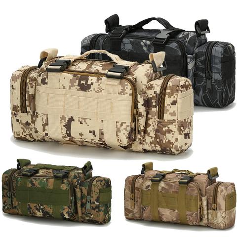 Táctico Molle bolsa de cámara camuflaje multifunción bolsillos ejército al aire libre caza correr pesca hombro deporte cintura bolsa ► Foto 1/6