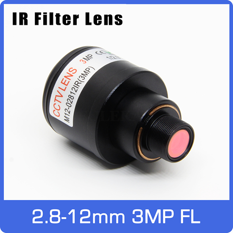 De 3 megapíxeles lente Varifocal con filtro de infrarrojos 2,8-12-12mm M12 montaje 1/2 5 pulgadas de enfoque Manual y Zoom para Cámara de Acción deportes Cámara ► Foto 1/6