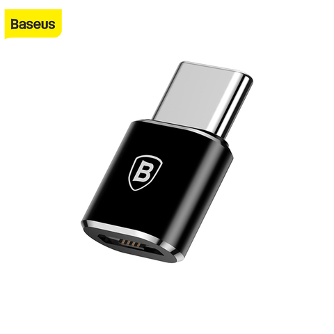 Baseus-Convertidor de adaptador Micro USB tipo C OTG para Macbook Phone, Cable cargador de conector macho a hembra tipo c OTG ► Foto 1/6