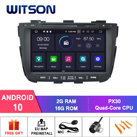 Android WITSON 10,0 IPS HD pantalla para KIA SORENTO 2013 coche DVD estéreo GPS 4GB de RAM + 64GB FLASH 8 Octa Core + DVR/WIFI + DSP + DAB opción ► Foto 1/6