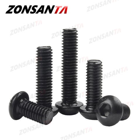 ZONSANTA-tornillos redondos de acero al carbono M2, M2.5, M3, M4, M5, M6, 10,9, tornillo mecánico, tornillo hexagonal ► Foto 1/6