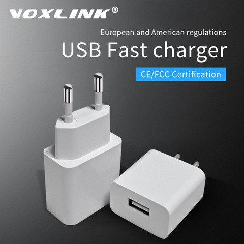 VOXLINK USB cargador 5V 2.1A portátil Universal de viaje adaptador de pared para iPhone X/8/7 Plus /6s Plus, iPad Pro/aire Samsung Galaxy ► Foto 1/6