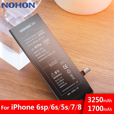 NOHON-Batería de repuesto para iPhone 6S Plus, 7, 8, 5S, 5C, 7, 8G, herramientas gratis ► Foto 1/6