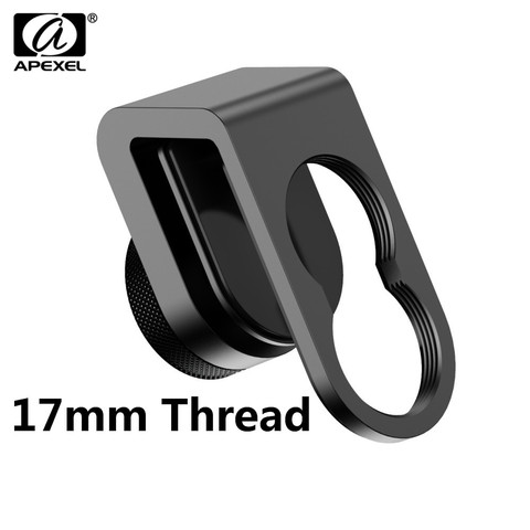 APEXEL-Clip Universal de 17mm para lente de teléfono, Clip Universal de rosca/montaje en C para APEXEL, iPhone, Samsung, Xiaomi, todos los teléfonos inteligentes ► Foto 1/6