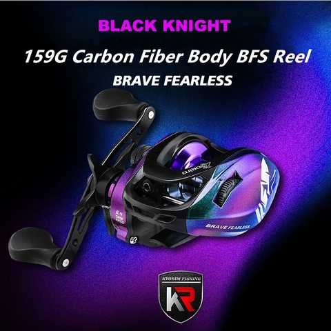 BLACK KNIGHT-carrete de fundición de bajo perfil, ultraligero BFS carrete de pesca Baitcasting mano izquierda derecha 7,1: 1 MAX DRAG 6KG ► Foto 1/6