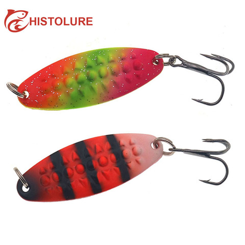 HISTOLURE-señuelo de pesca con cuchara giratoria de Metal, cebo duro de lentejuelas con gancho triple, cebo Popper falso de Metal, 6g ► Foto 1/6