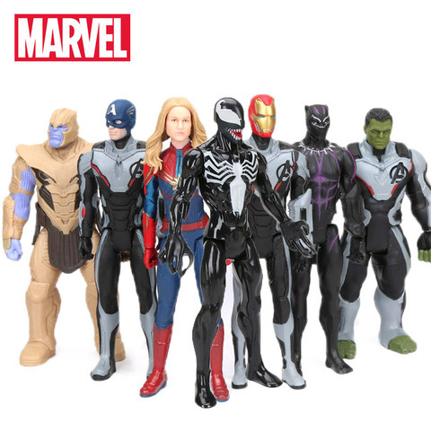 30 cm juguetes Marvel vengadores 4 final Spiderman Thanos Hulk PVC figura de acción de Ironman Capitán América Pantera Negra Modelo estatuilla ► Foto 1/6
