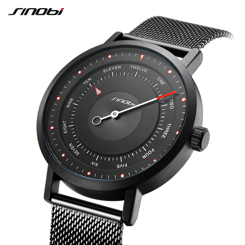 SINOBI-relojes deportivos para hombre, cronógrafos deportivos creativos para correr, de cuarzo, resistente al agua, militar, Masculino ► Foto 1/6