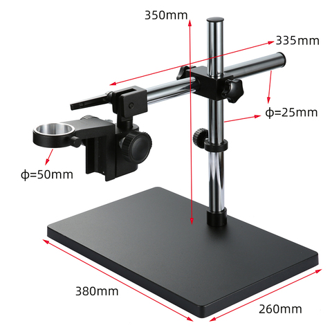 Cámara de Video Electrónica Industrial, soporte de lente de microscopio, 50mm, banco de trabajo de mantenimiento giratorio Universal de 360 ° ► Foto 1/6