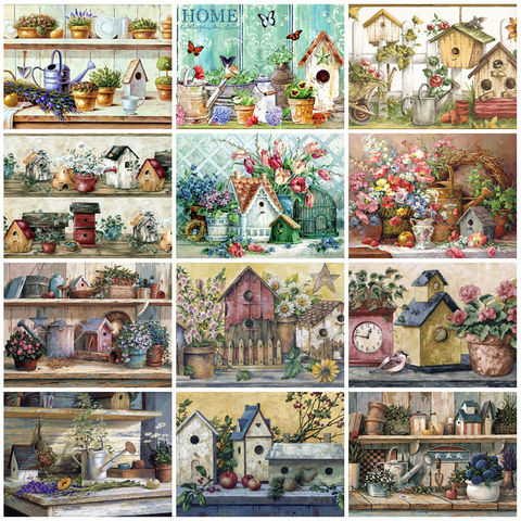 EverShine 5D completa diamante cuadrado pintura casa de Kits para hacer mosaicos Hobby hecha a mano de arte paisaje decoración de la pared ► Foto 1/6