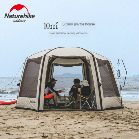 Naturehike-tienda de campaña inflable Hexagonal, pérgola a prueba de lluvia, protector solar, agujero de raya, 2022 ► Foto 1/6