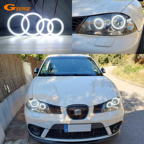 Kit de anillos de halo de Ojos de Ángel para coche, iluminación de día, para Seat Ibiza 6L Cordoba facelift 2006 2007 2008 Ultra brillante SMD ► Foto 1/6