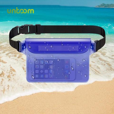 Untoom-riñonera impermeable para natación y buceo, funda de teléfono impermeable, billetera en seco bajo el agua, bolsa con bolsillo ► Foto 1/6