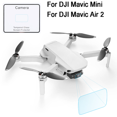 Película protectora de cristal templado para DJI Mavic Mini/Mavic Air 2, 9H HD, transparente, antiarañazos y dureza para Drone ► Foto 1/6