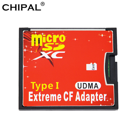 CHIPAL-Adaptador de tarjeta Micro SD TF a CF de alta calidad, SDHC SDXC a Flash compacto tipo I, convertidor de lector de tarjetas de memoria ► Foto 1/6