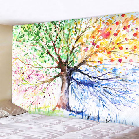Tapiz simple nórdico de moda papel pintado con paisaje decoración del hogar ► Foto 1/6