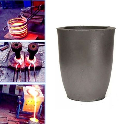 1-5kg fundición arcilla crisoles de grafito negro vaso para horno de la antorcha de fusión de fundición de refinación de oro, cobre, latón, Aluminio ► Foto 1/6