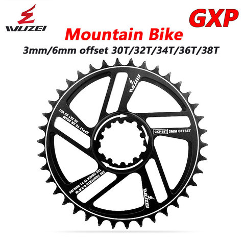 WUZEI-Rueda de cadena de bicicleta de montaña GXP, piñones DE CORONA DE 30/32/34/36/38T para SRAM XX1 GX XO X01, anillo de cadena T6, biela de bicicletas MTB ► Foto 1/6