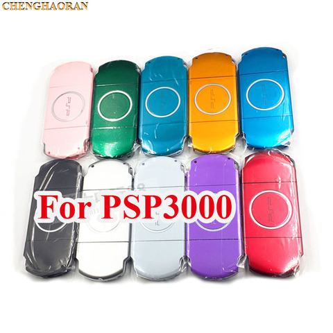 OEM 10 colores 1 juego negro/blanco/plata/rojo/verde azulado/dorado carcasa para PSP3000 PSP 3000 cubierta de repuesto para consola PSP ► Foto 1/6