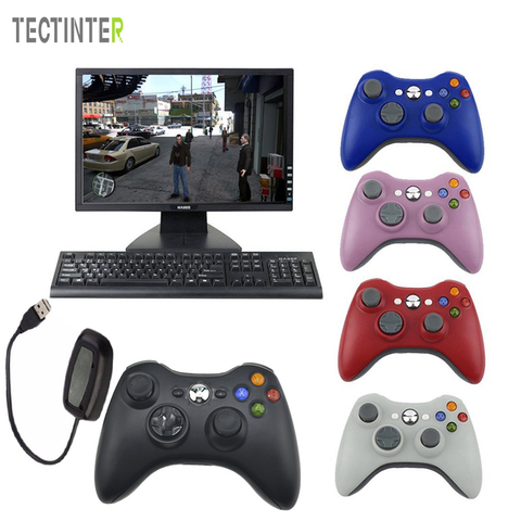 Para Xbox 360 2,4G, control inalámbrico, ordenador con receptor de PC, mando a distancia inalámbrico para Microsoft Xbox360, control de Joystick ► Foto 1/6