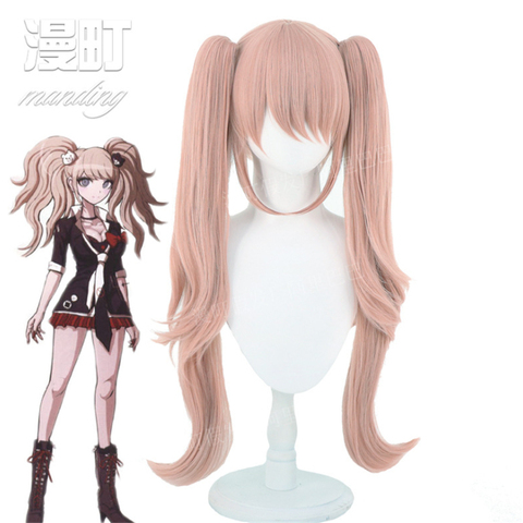 Danganronpa: gatillo feliz Havoc para mujer, peluca de Cosplay de enosima Junko, Junko, coletas de juego de rol, 80cm ► Foto 1/6