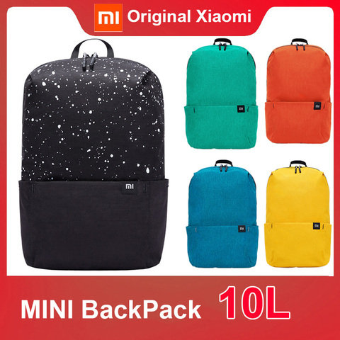 Xiaomi-mochila Mi Original para hombre y mujer, bolsa de 10 litros, colorida, tamaño pequeño, 165g, portátil, viaje, camping, escuela y compras ► Foto 1/6