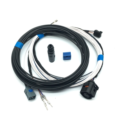 Arnés de cableado para cámara de visión trasera de coche, accesorio para VW Golf 7 MK7 VII, con tapa, cámara de asistencia de aparcamiento, con conector de Cable RVC ► Foto 1/6