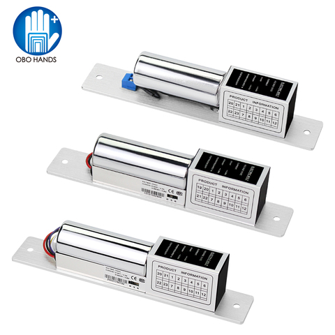 Cerradura electrónica de puerta de muesca a baja temperatura, Cerradura de perno eléctrico a prueba de fallos DC12V, con retardo de tiempo para sistema de Control de acceso ► Foto 1/6