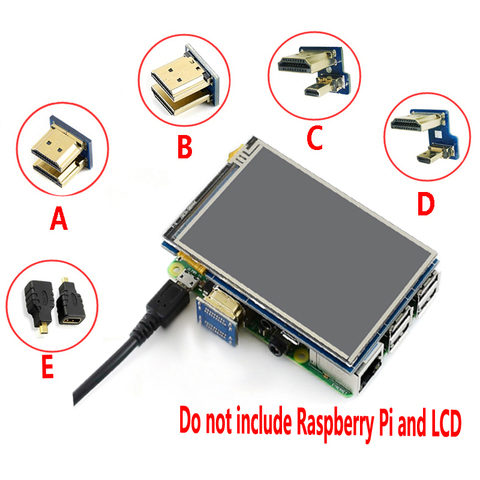 Raspberry Pi 4B modelo 3B + adaptador LCD HDMI, conector ► Foto 1/6
