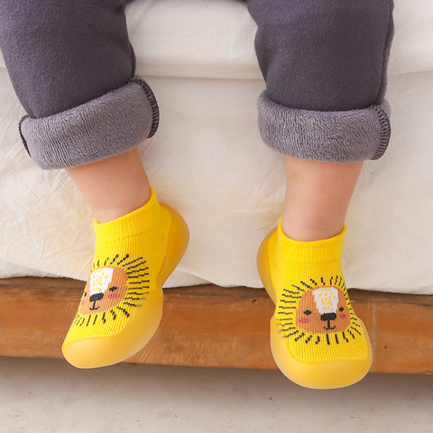 Calcetines antideslizantes para bebés y niños, zapatos gruesos, calcetines de estilo Animal, calcetines ► Foto 1/5