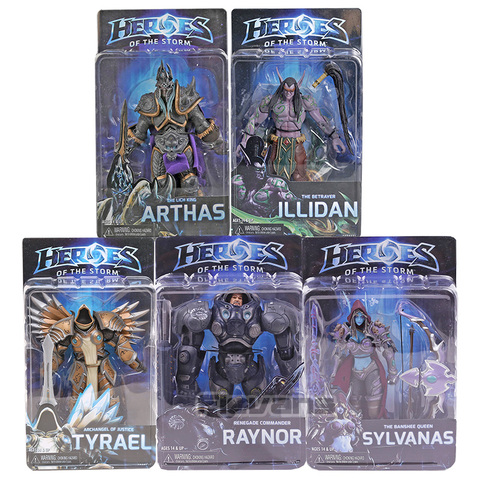 NECA Heroes of The Storm Arthas Raynor Sylvanas Tyrael NOVA Illidan PVC figura de acción de juguete de modelos coleccionables ► Foto 1/6