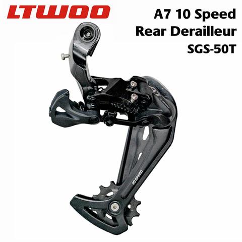 LTWOO A7 bicicleta MTB 10 s trasera bicicleta Derailleur 10 velocidad RD jaula larga desviadores casete de piñones 42T 46T 50T para Shimano Sram ► Foto 1/6