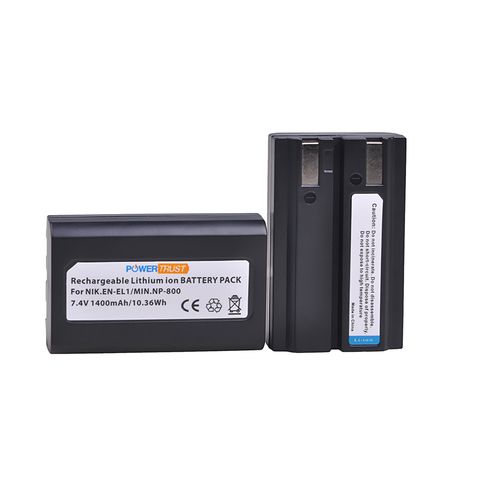 PowerTrust EN-EL1 ENEL1 de 1400mAh de la batería para Nikon es EL1 CoolPix 4300, 5400, 8700, 500, 775, 880, 885, 990, 995 batería ► Foto 1/6