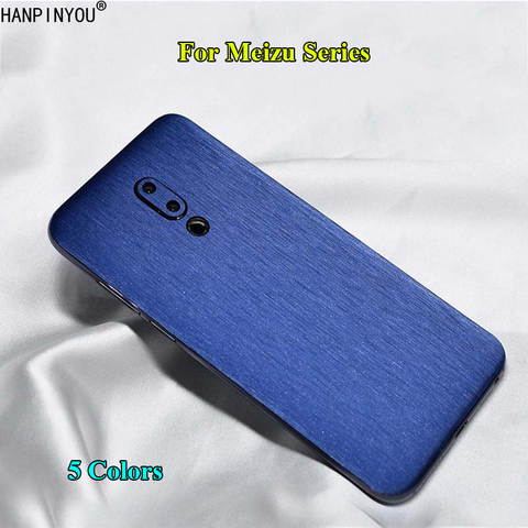 Calcomanía de Metal cepillado para Meizu 16 16th Plus 16X 16Xs 16s 16T 17 Pro, pegatina protectora para teléfono, dibujo de alambre ► Foto 1/6