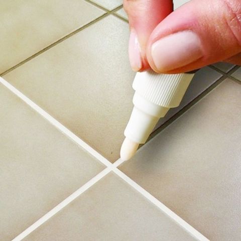 Lápiz de Color para reparación de huecos de azulejos, lápiz de recarga de azulejo blanco, lechada, agente de relleno a prueba de moho, limpiador de pintura de baño de porcelana de pared ► Foto 1/6