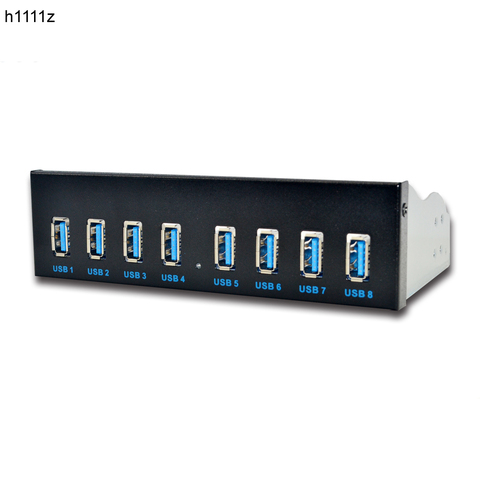 Divisores de Panel frontal USB 5,25 para PC y USB-HUB, concentrador USB 3,0 de 8 puertos para PC y ► Foto 1/6