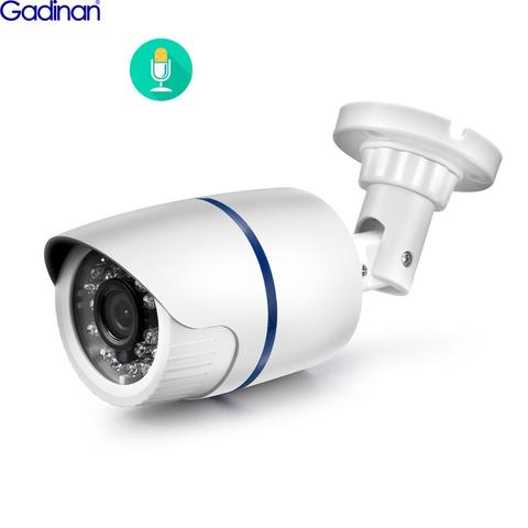 Gadinan-cámara de vigilancia IP ONVIF impermeable para interiores y exteriores, dispositivo de grabación de Audio y detección de movimiento, POE, 2592x1944P, 5MP ► Foto 1/6