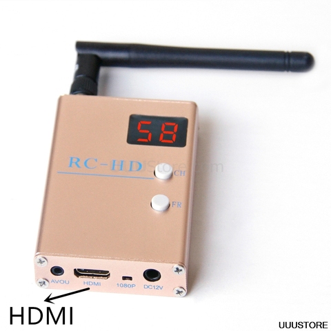 Receptor de RC-HD FPV RC832HD, 5,8G, 5,8 GHz, 48 canales, HDMI con A/V y Cables de alimentación para Quadcopter F450, S500, S550, RC832 ► Foto 1/6