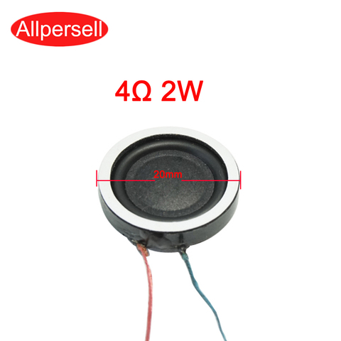 Altavoz redondo modificado para ordenador portátil, minialtavoz con membrana compuesta ultrafina de 2CM, 4R ohm, 2W, diámetro de 20mm de altura, 5,9mm ► Foto 1/3